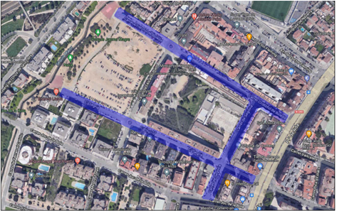 Imatge pels mitjans: Implantació de la Zona Blava als carrers Cristòfol de Boleda, Segòvia i Segrià